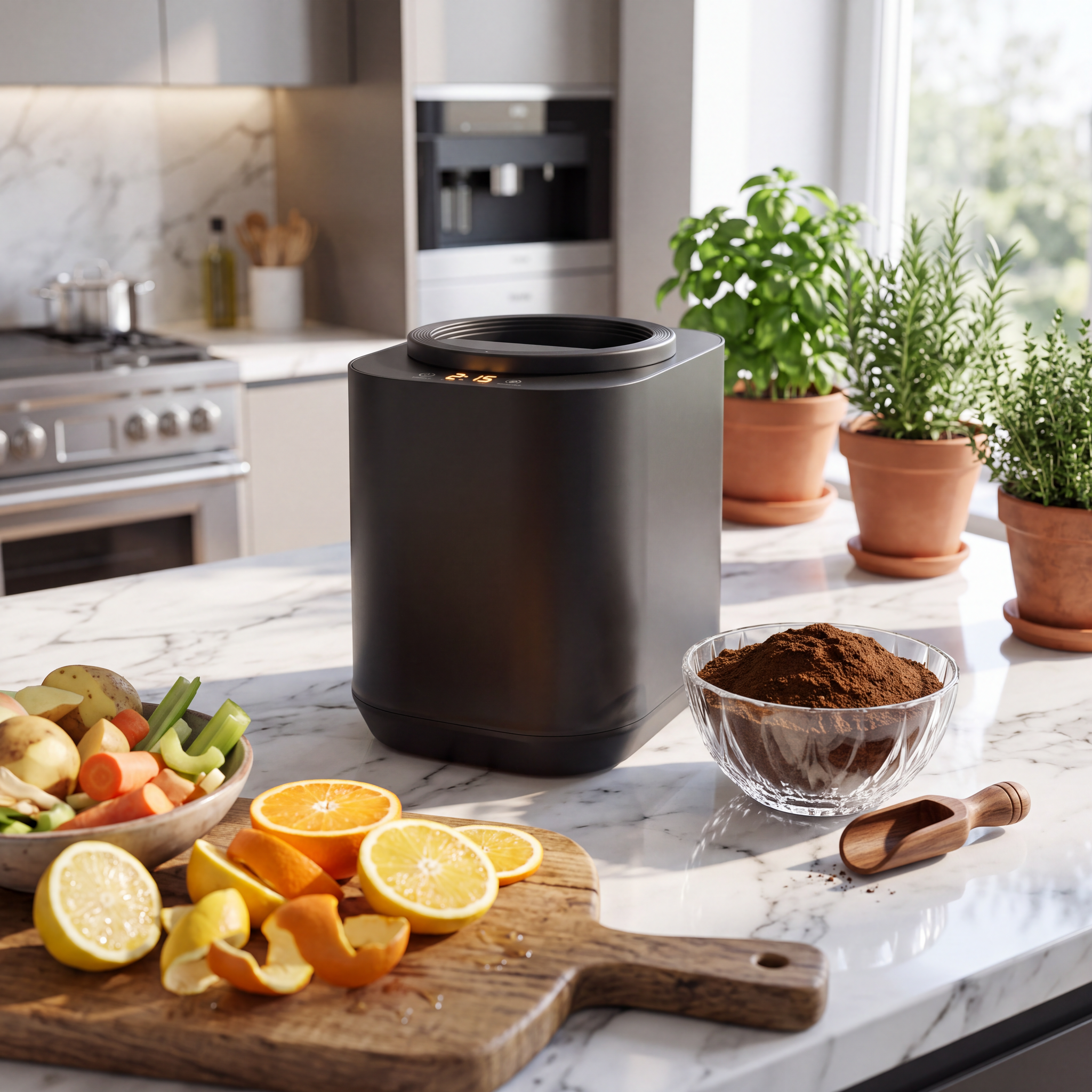 EcoCycle™ Pro: نظام ذكي لتحويل مخلفات المطبخ وإعادة تدوير الطعام