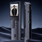 Cerradura inteligente para puerta AeroLock™ Pro con reconocimiento facial 3D, video, pantalla y datos biométricos