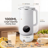 مجموعة صانع حليب المكسرات والحساء الساخن الذكي 8 في 1 NutriBlend™ (تتضمن كتاب وصفات إلكتروني مجاني + بطاقة هدايا بقيمة 25 دولارًا)