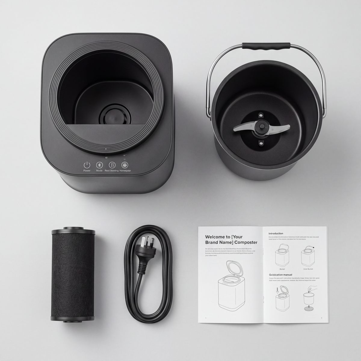 EcoCycle™ Pro: نظام ذكي لتحويل مخلفات المطبخ وإعادة تدوير الطعام