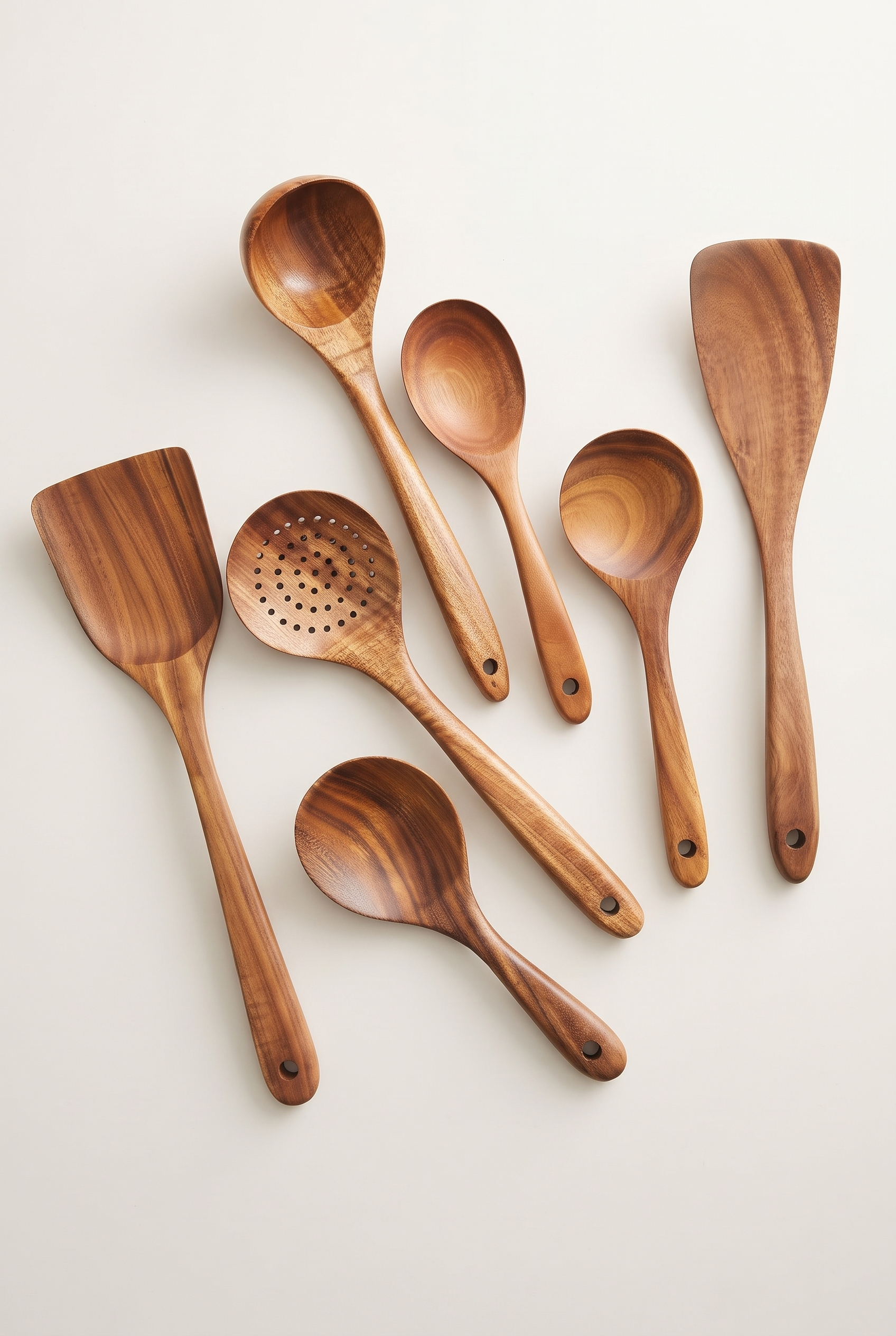 ArtisanTeak™ طقم أواني من الخشب الطبيعي 7 قطع